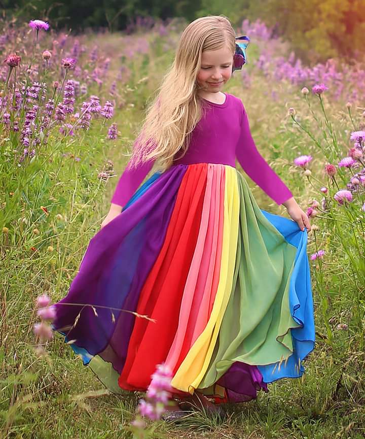 Rainbow twirl sale dress