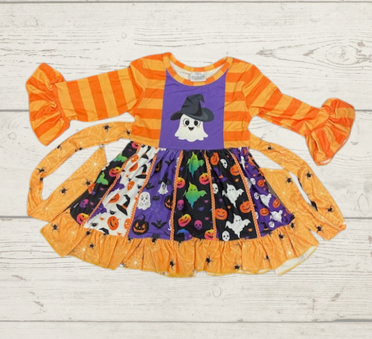 Oh Boo! Twirl With Me Panel Dress