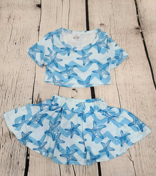 Blue starfish 2 piece