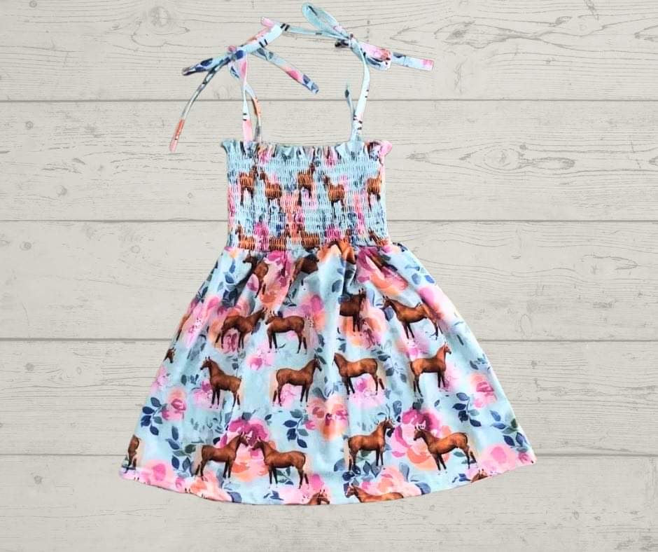 Horsing around tie dress