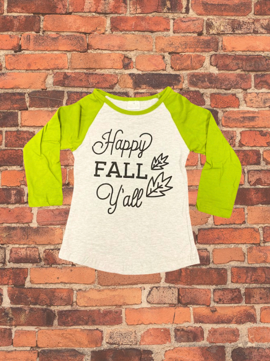 Happy Fall Y'all raglan (Adult)