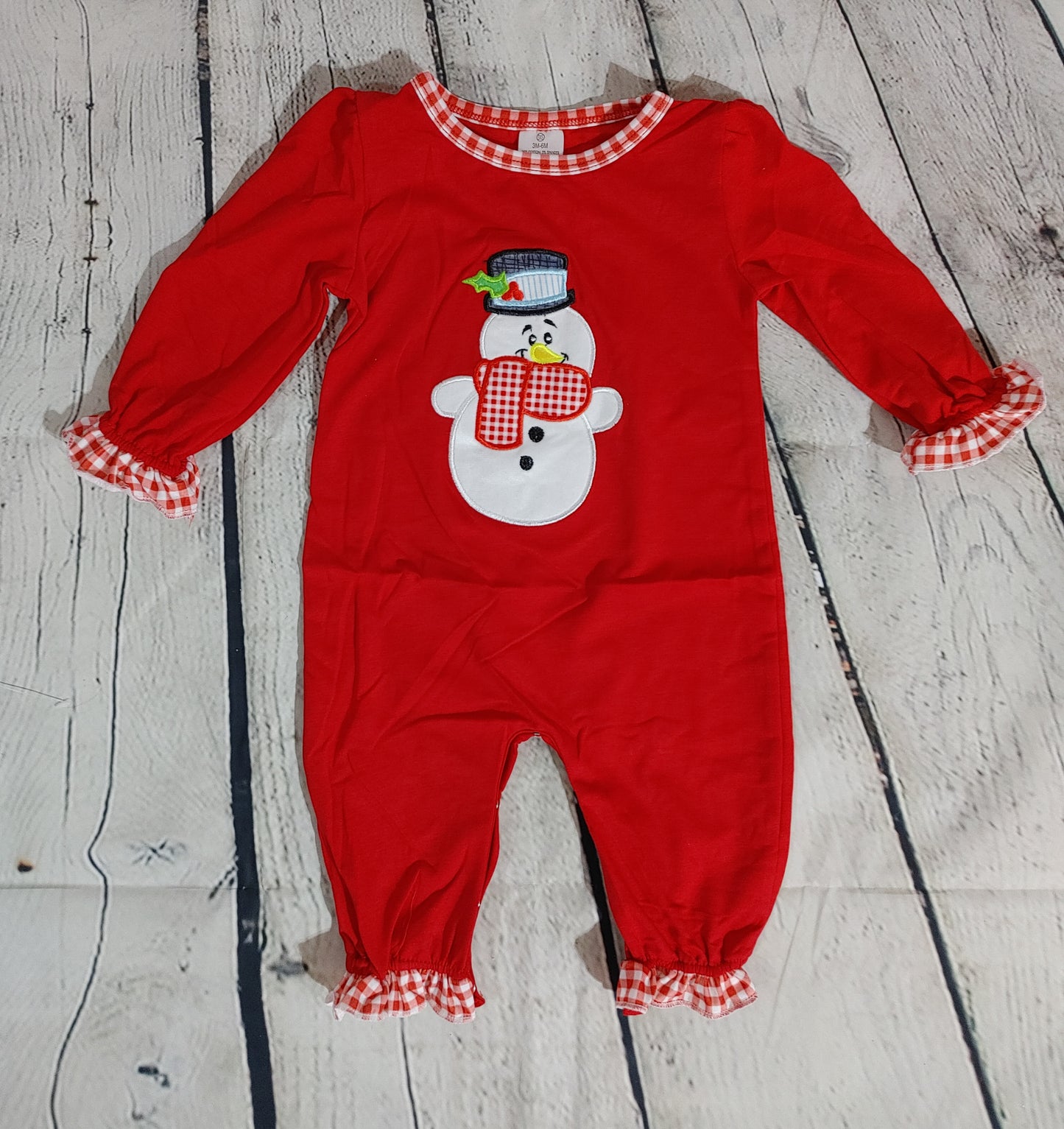 Christmas snowmen romper