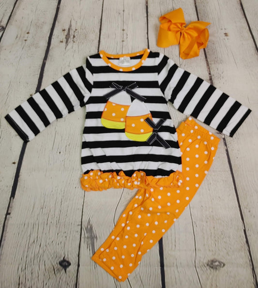 Candy corn stripe set