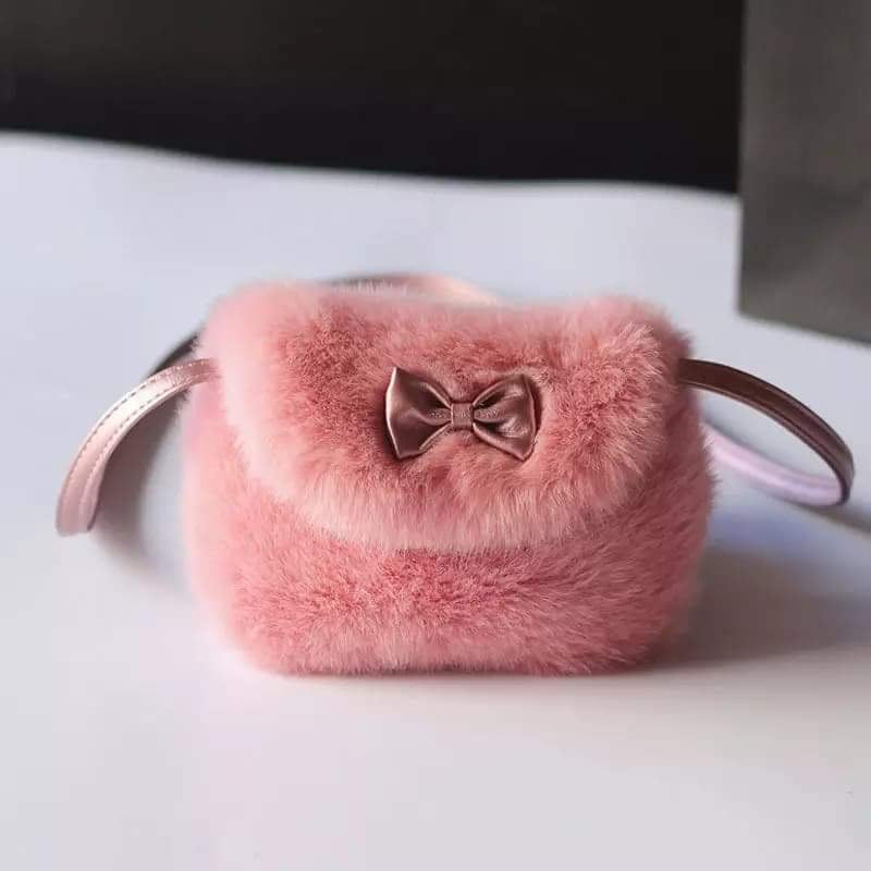 Faux Fur Princess Purse