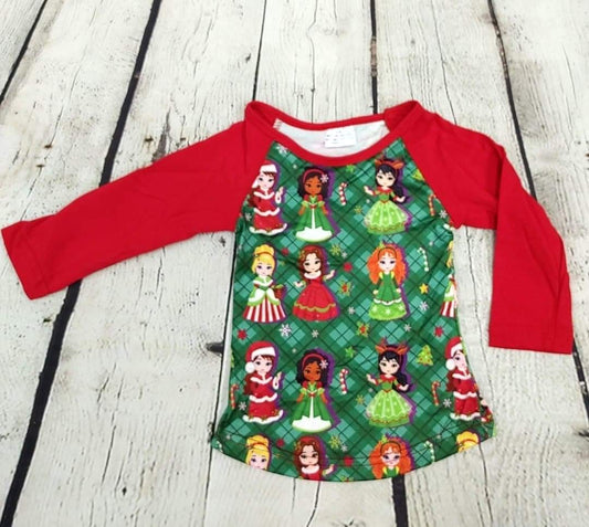 Christmas dolls raglan