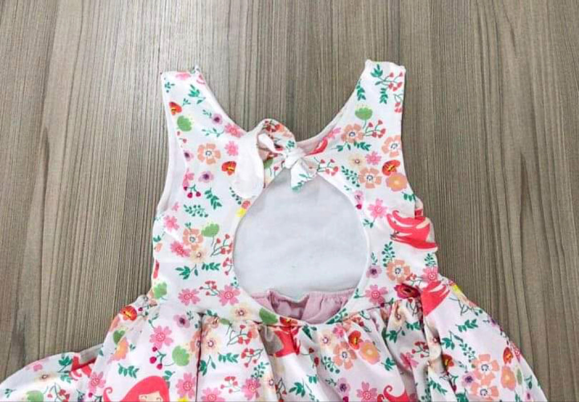 Littlest Girl & Flowers open back dress