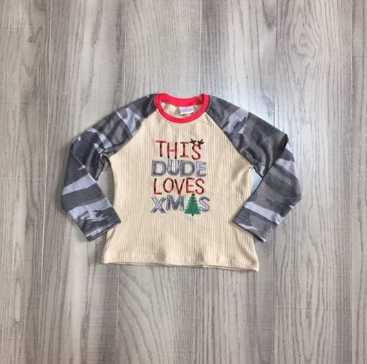 Little dude Xmas shirt