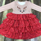 The Littlest Reindeer Ruffled Dress